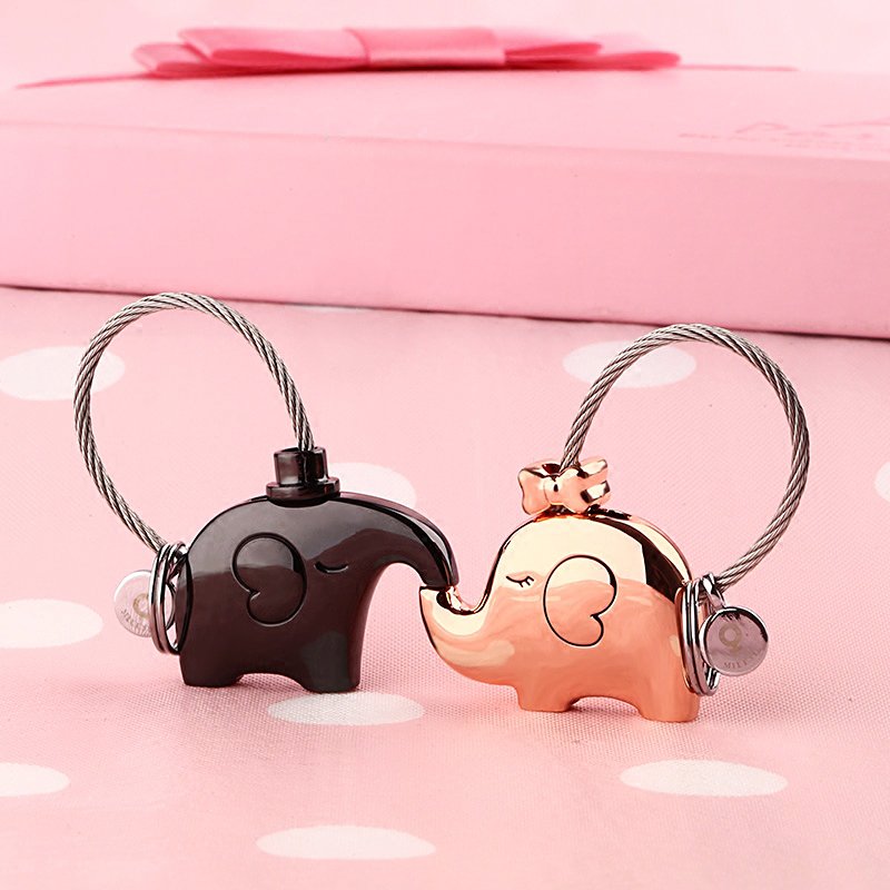 Elephant Lovers Keychain