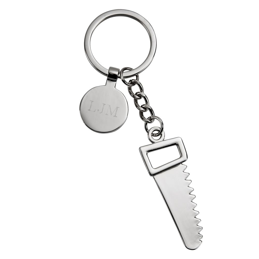 Creative Gifts International 002433 4.75 in. Saw Key Chain with Engravable