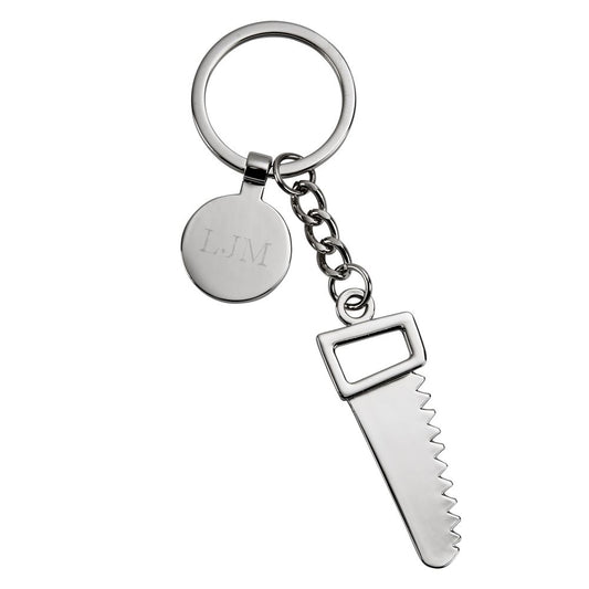 Creative Gifts International 002433 4.75 in. Saw Key Chain with Engravable