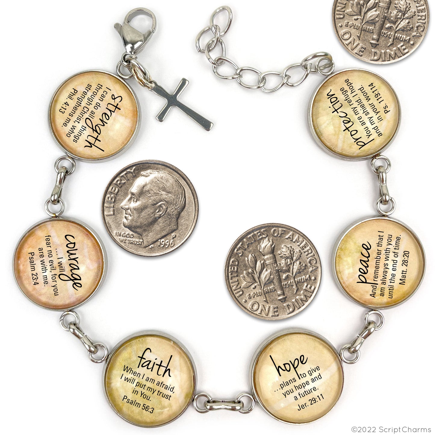 Irish Blessing Charm Bracelet – Stainless Steel or Silver-Plated