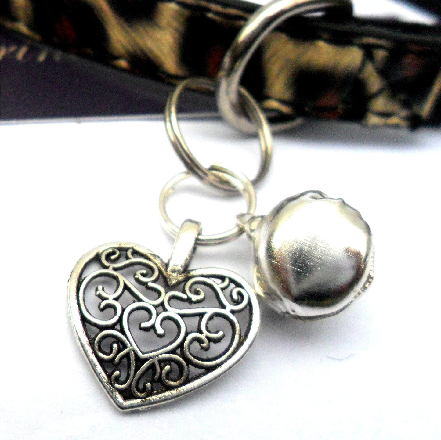 Filigree Heart Pet Charm