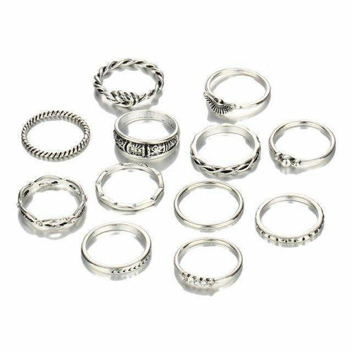 12 pc. Golden Ring Set